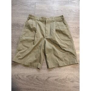 1996 Atlanta Summer Olympics Hanes Men's Shorts 32 Khaki Pleated 90s Vintage